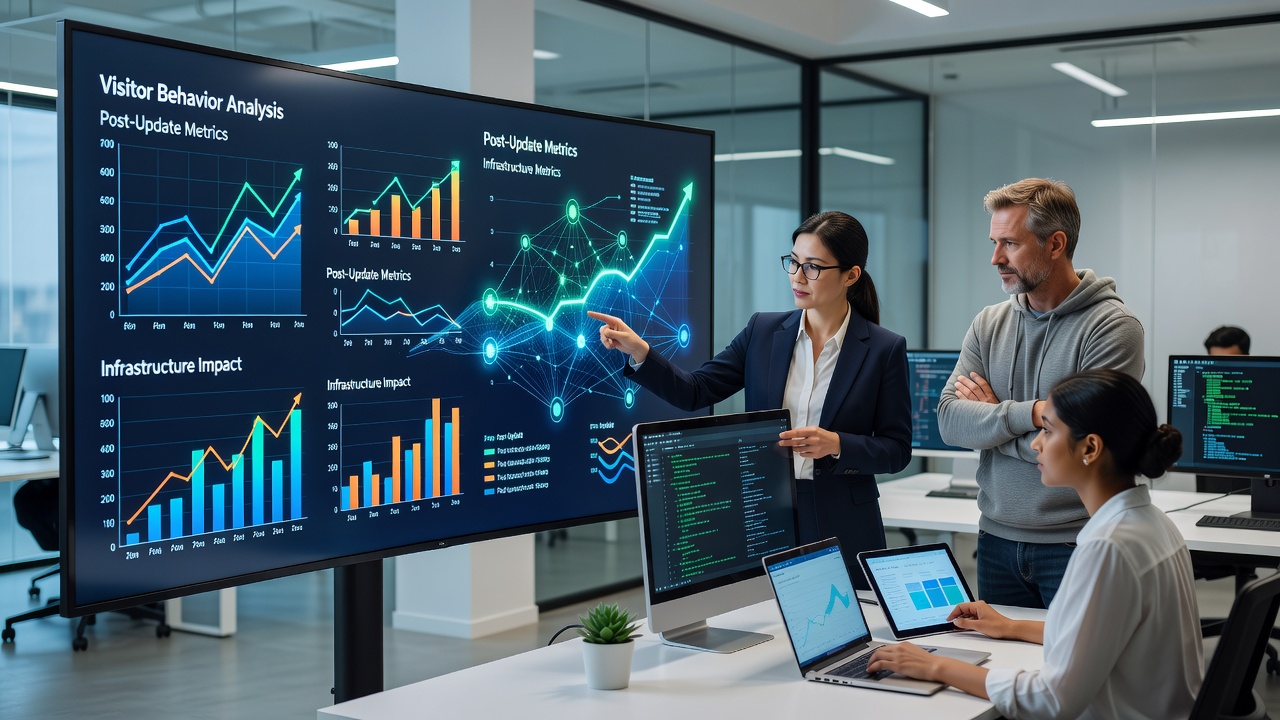 Analyzing Visitor Behavior Patterns Following Major Website Infrastructure Updates